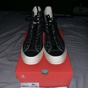 Converse “chuck 70” size 8.5 men . Black Suede.